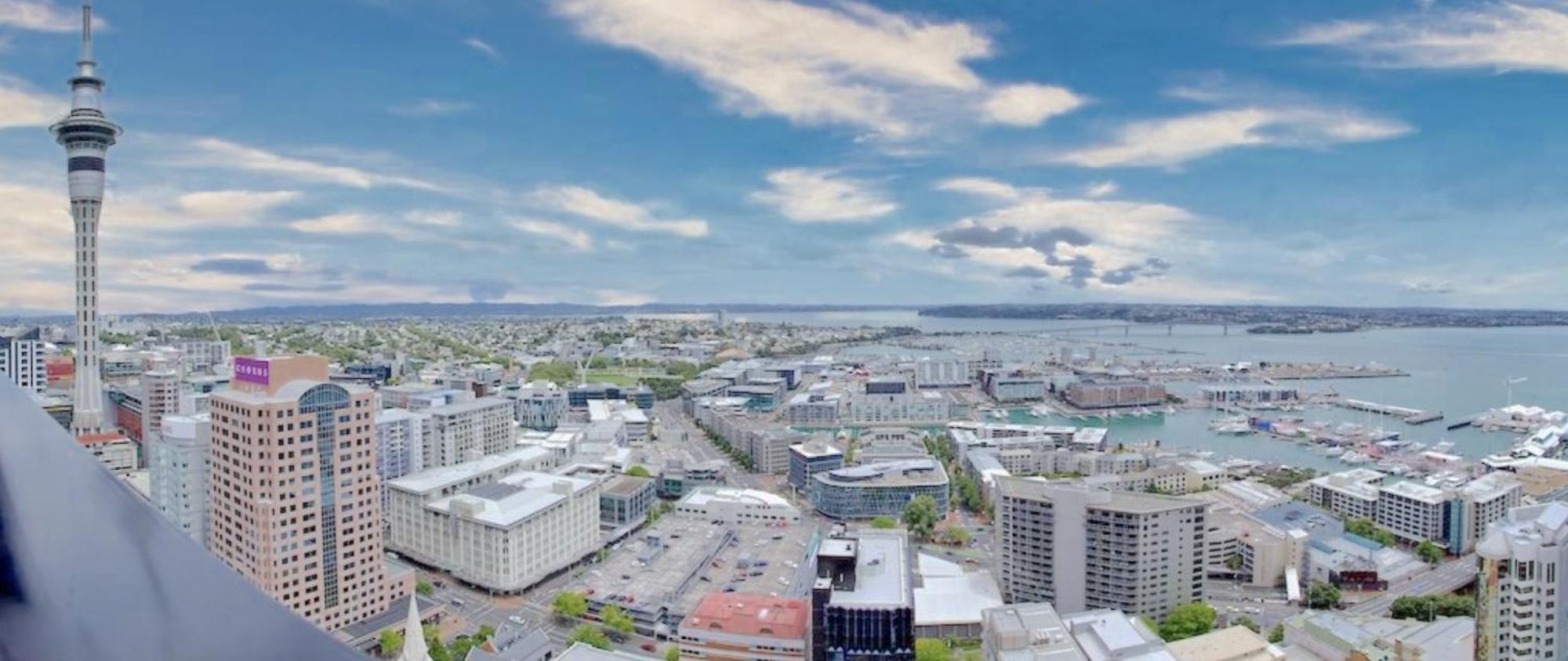 Top Floor Harbour View And Skytower View Apartment In Cbd Окленд Экстерьер фото